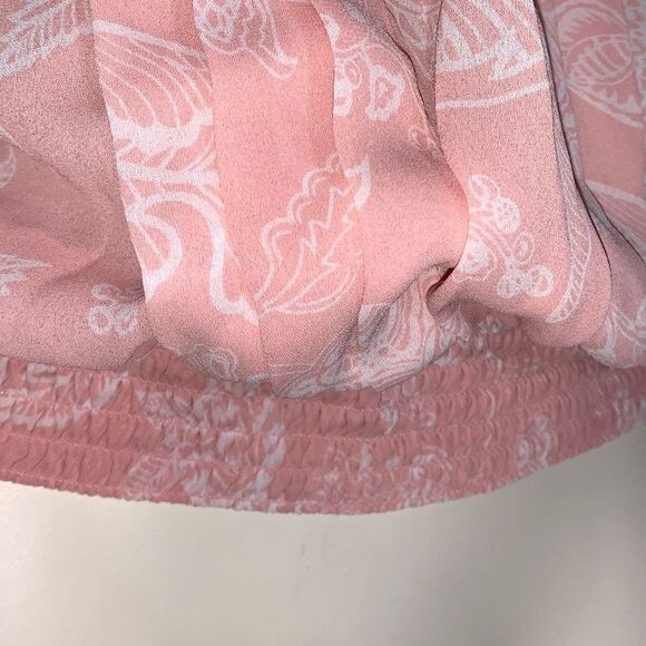 Vintage Pink Sheer Chiffon Pullover Slouchy Blouse Size 18 - Picture 3 of 16